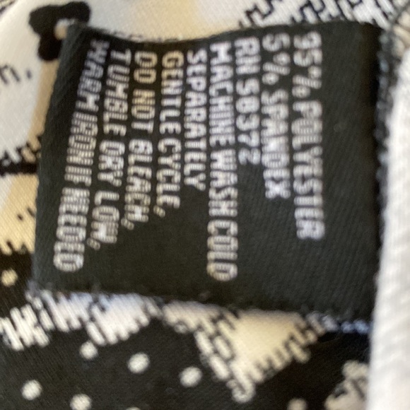 VOIR VOIR BLACK AND WHITE PRINT DRESS PULL OVER WITH HIGH LOW HEM SIZE L - Picture 7 of 8